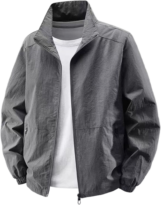 오스틱니 2026 남성 봄가을 썬 케어 트레이닝 방풍 재킷