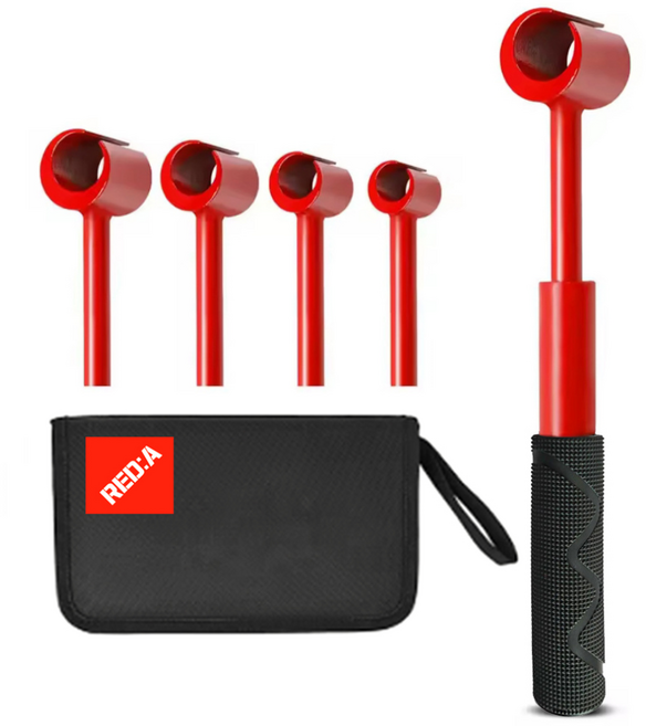 RED A 문 경첩 렌치 세트 힌지 고장 수리 스패너 방문 문짝 교체, 1세트