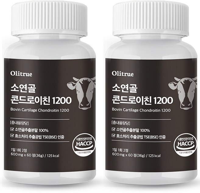올리트루 소연골 콘드로이친 1200, 2개, 60정