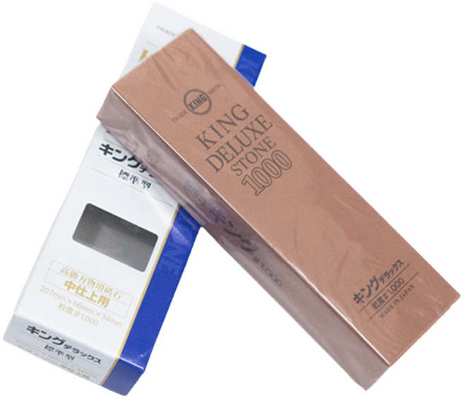 킹 숫돌 칼갈이 1000 방 숯돌 칼 가위 연삭 연마 일제 킹스톤 디럭스 1000, 1개