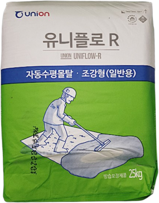 유니온 유니플로R 자동 수평 몰탈 바닥재, 1개