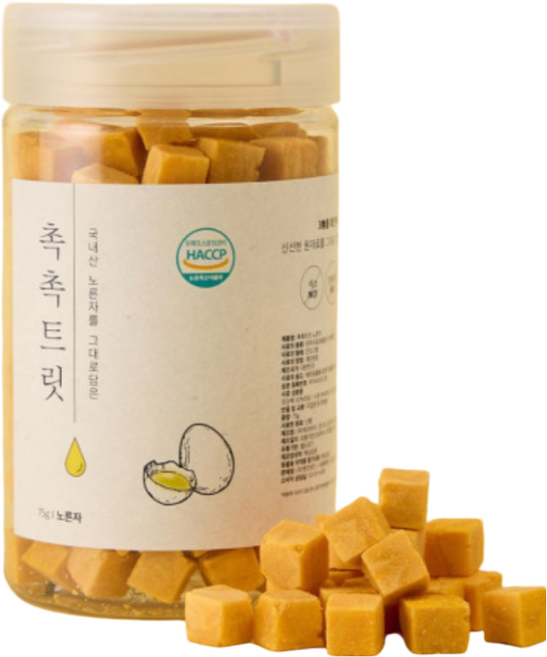 펫프렌즈 촉촉트릿 고양이 강아지 노른자 동결건조 간식 75g, 1개