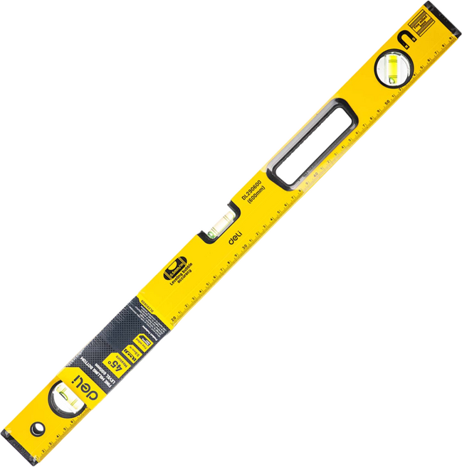 델리 수평계 자석 수평기, 600mm 수평계 (EDL290600), 1개