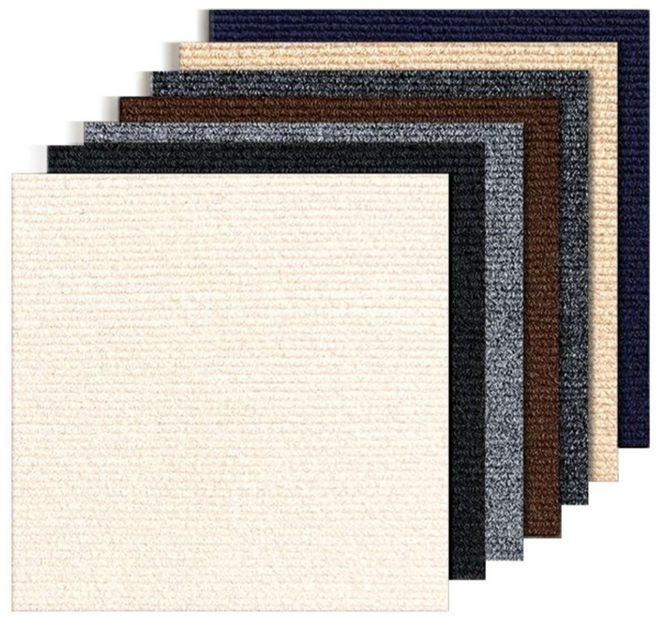 에이제이케이 논슬립 바닥 조각매트 다용도 강아지 고양이 흡착식 카페트, 10개, 다크 그레이