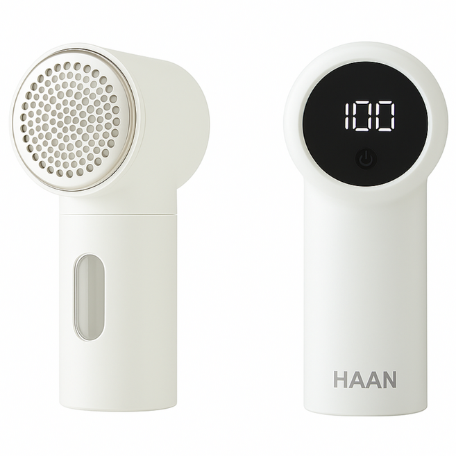 [면도하듯 싹-] 한경희 더모아온 6중날 세탁소용 C타입 충전식 유무선겸용 보풀제거기