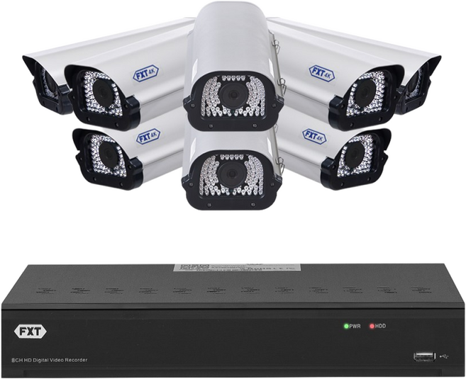 FXT-4K 800만화소 CCTV 국산 카메라 하우징 세트, 05.8CH 하우징 8대 풀세트, 1개