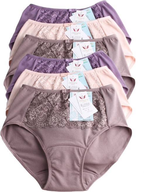 리베앙 안심 기능성 시크릿 쿠션 요실금팬티 6p 세트