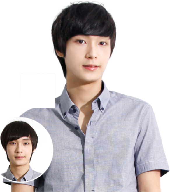 가발닷컴 앞머리 M자&갈라짐 솔루션 앞머리가발, 1개, 멀티섹션6cm(짧은머리추천)_자연검정