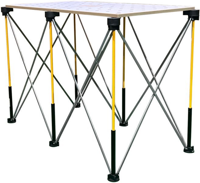 작업테이블 접이식 상판다리 풀세트 경량 휴대용 목공작업대 6발 테이블 1200x600