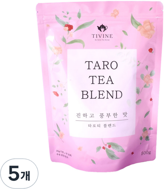 티바인 블렌드 타로파우더, 500g, 1개입, 5개