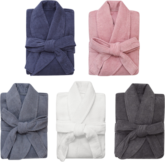 송월타월 프리미엄 호텔 목욕가운 40수 L, 차콜그레이, 1개