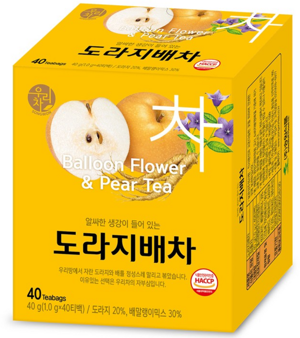 송원식품 도라지배차, 1g, 40개입, 1개