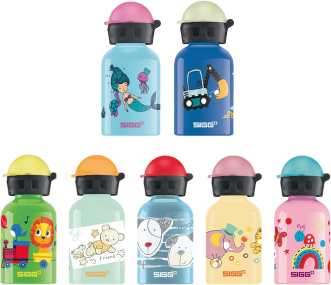[SIGG] 지그 키즈 워터 보틀 300ml 스위스 알루미늄 어린이 물병, 빌드잇, 빌드 잇, 1개