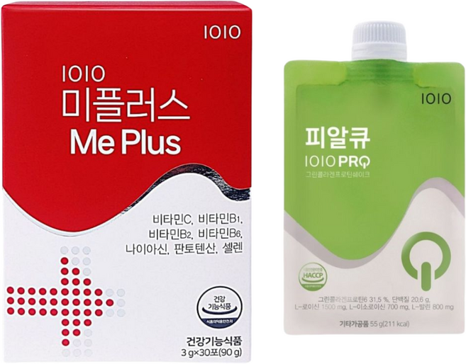 1010 일공일공 피알큐 PRQ & 미플러스 MePlus 2종 세트 식사대용 항산화 다이어트 쉐이크, 55g, 1