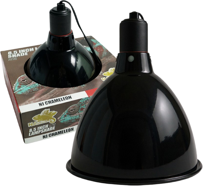 엔제이 카멜레온 NJ 돔소켓 8.5인치 파충류 램프 카멜레온 조명 거북이 도마뱀 비바리움, 1개, 혼합