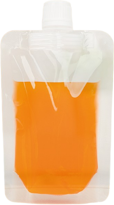 THE100% 스파우트 파우치 투명 음료파우치 쥬스팩 음료팩 100ml 15파이 50매, 1개