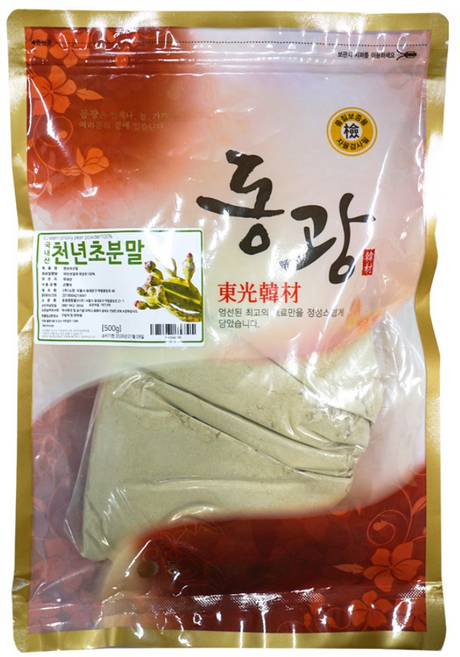 [동광한방몰] 천년초분말/국내산, 1개, 500g
