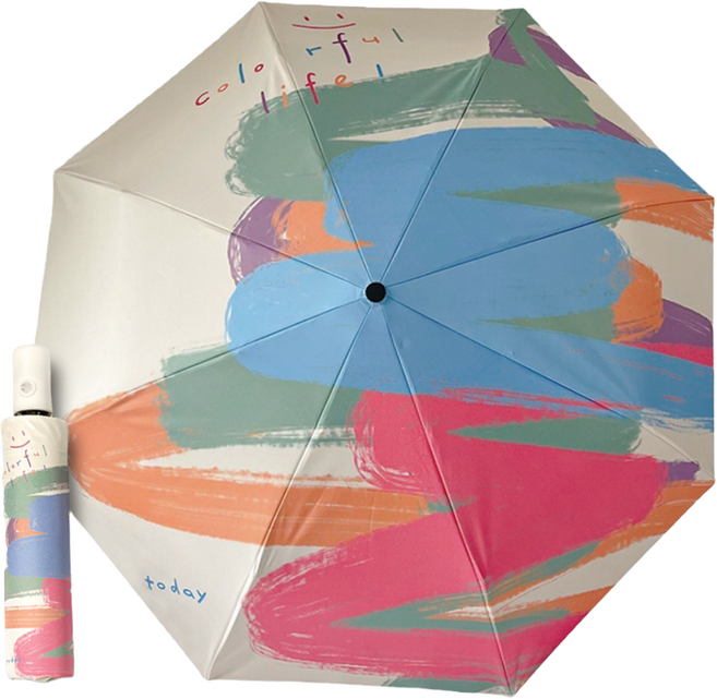 비플래닛 3단 예쁜 암막 자동 우산 양산 우양산 경량 원터치 접이식 자외선차단 양우산