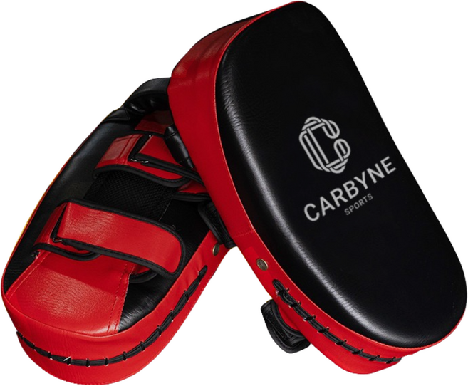 카르빈 킥 미트 태권도 발차기, 레드, 1개