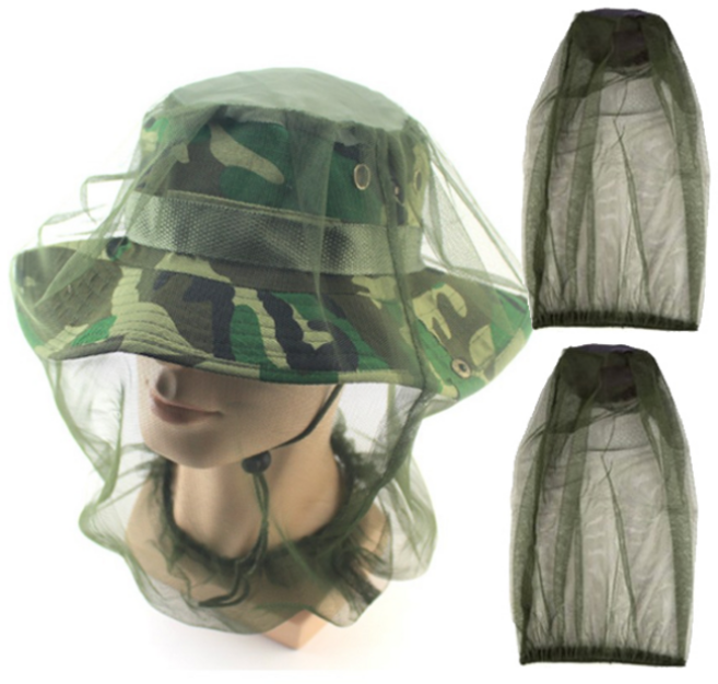 본라이프 얼굴보호 방충망 대 그물 머리모기장 모자위에 쓰는 대형 모기장 등산낚시모기장 벌초 캠핑 농사 양봉작업 등산모기장 방충모자 모기 말벌차단 그물모기장 모자 방충망사, FREE, 2개, 그린카키