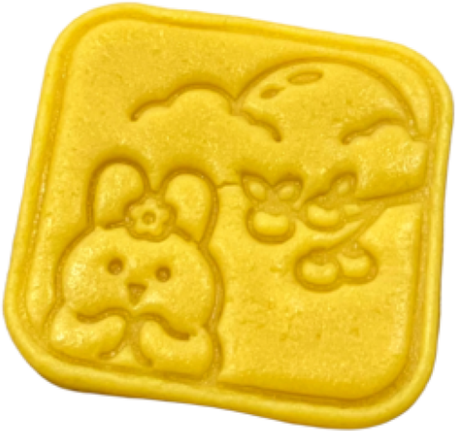 추석 쿠키커터 동물 쿠키틀 과일 명절 모양틀 8종 세트쿠키커터 쿠키틀 바람떡틀 떡절편 떡도장, 2.소원토끼, 1개