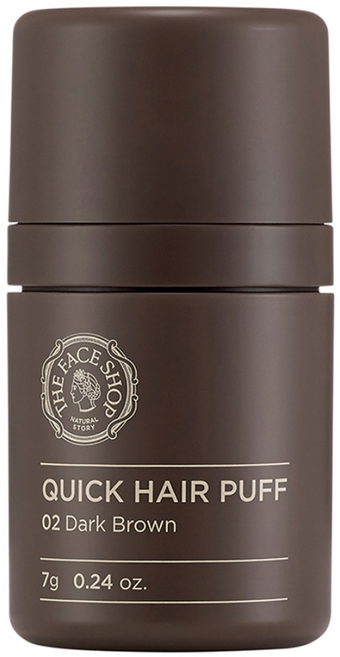 더페이스샵 퀵 헤어 퍼프 7g, 02다크브라운, 1개