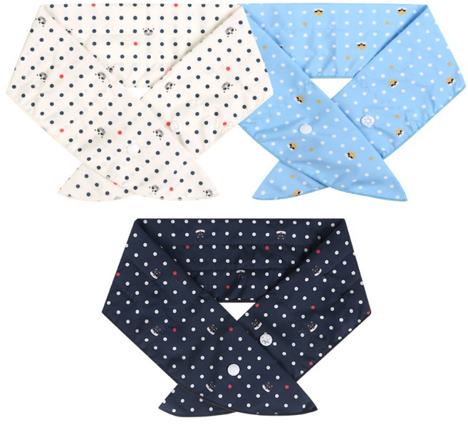 에코리즈 국산 3단 얼음 스카프, 디자인 1/2/6 도트 3종