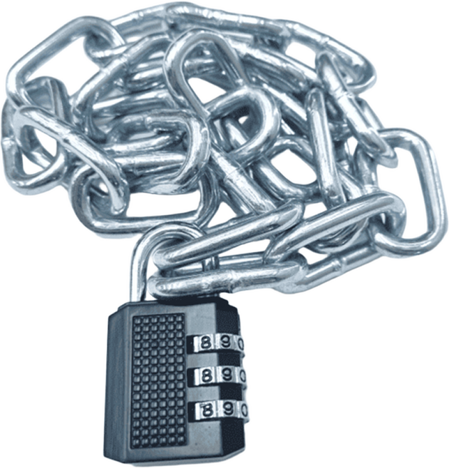 제이제이펫 체인 자물쇠 자전거 오토바이 쇠사슬 잠금장치 73cm, 1개, 실버