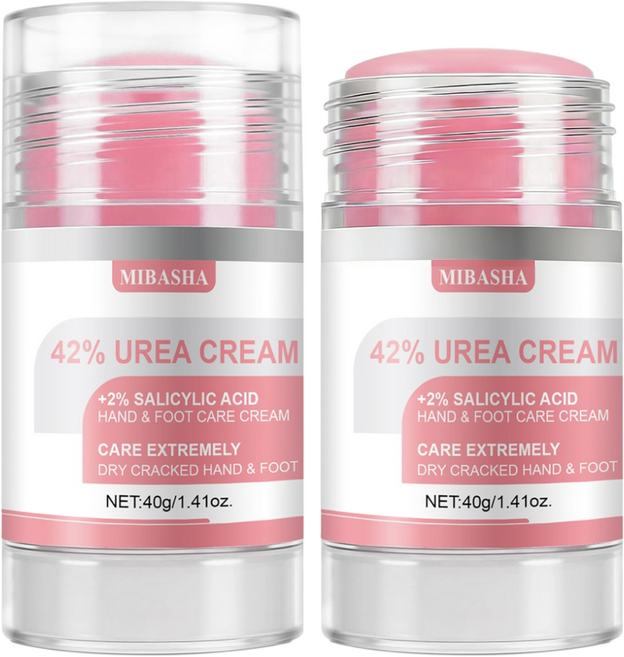 [당일발송/주말발송] 유리아 크림 보습스틱 발뒤꿈치 각질제거 푸트크림 유리아 요소 크림 발 전용 건조함 개선, 3개, 40g