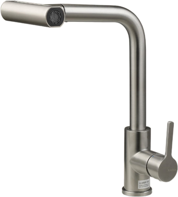 에떼르노 4way 주방 싱크대 수전 니켈 다기능 와이드 폭포수 G7, 1개