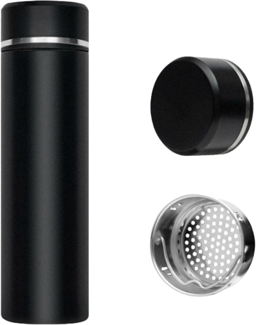 템플템 차망 보온 보냉 316 텀블러, 블랙, 500ml, 1개