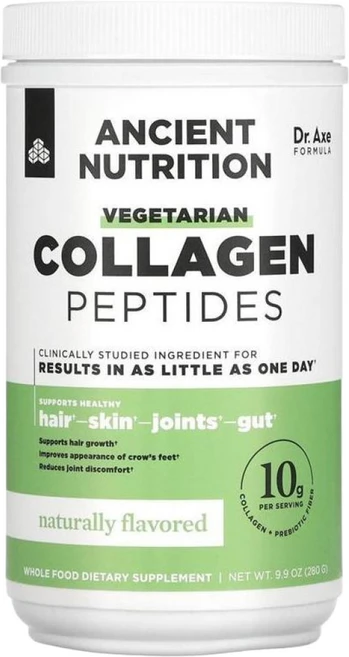 Dr. Axe / Ancient Nutrition 식물성 콜라겐 펩타이드 향료 280g(9.9oz), 280g, 1개 - 쿠팡