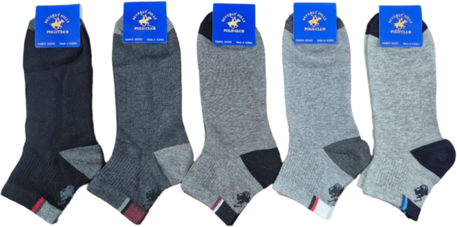 국내산 폴로 남성 양말 세트 최상의 기술로 제작 단목 양말 5켤레