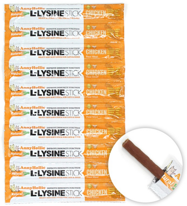 애니홀릭 엘라이신 스틱, 치킨, 5g, 10개