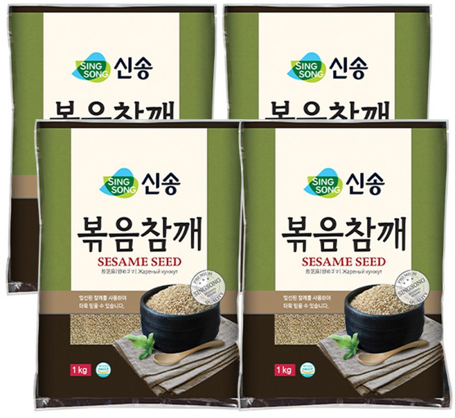 신송 볶음참깨, 1kg, 4개