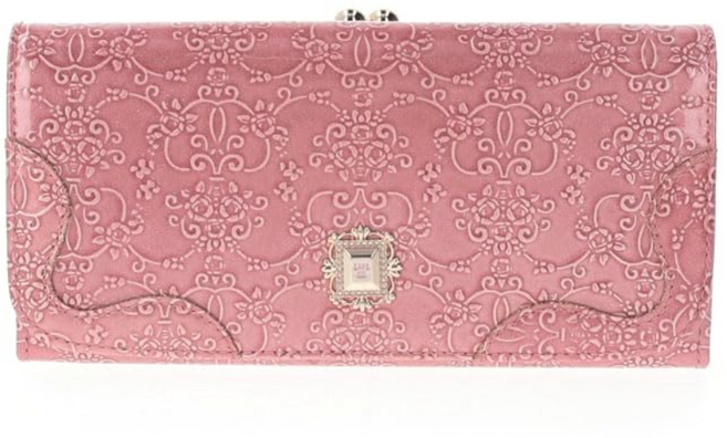 [안나 수이] 지갑 루미 구금 플랩 길이 지갑 여성 핑크 (신)