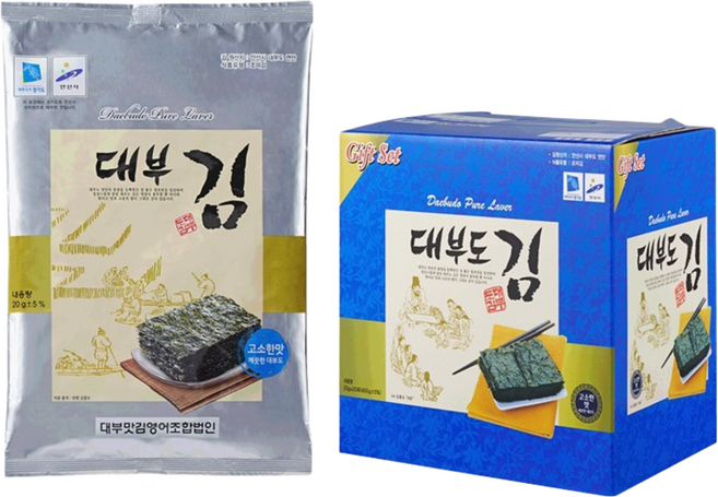 대부도김 대부도맛김, 20개, 20g