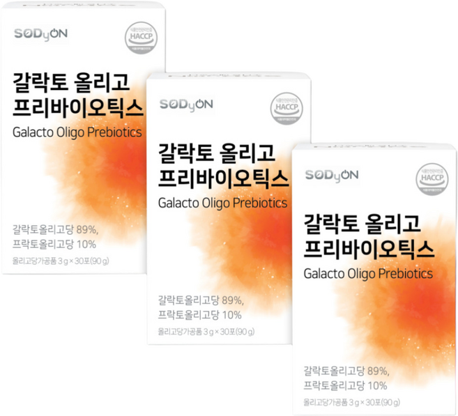 소디온 유산균먹이 갈락토 올리고 프리바이오틱스 30p, 90g, 3개