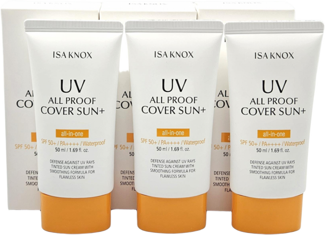 이자녹스 올 프루프 커버 선 플러스 (SPF50+/PA++++), 50ml, 3개