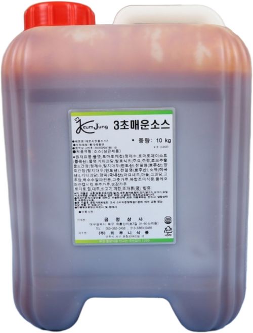 뫼루니식품 3초매운소스, 10kg, 1개