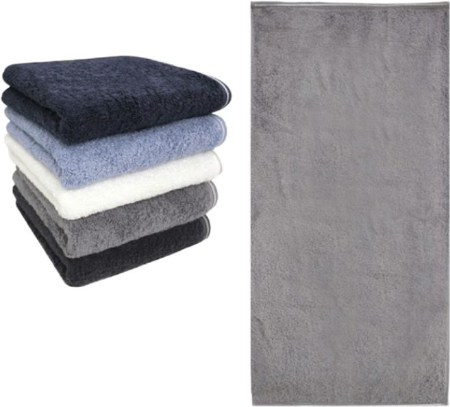 (주)송월카운테스마라 솔리드뱀부얀 혼방사 무지, 7개, 연회색