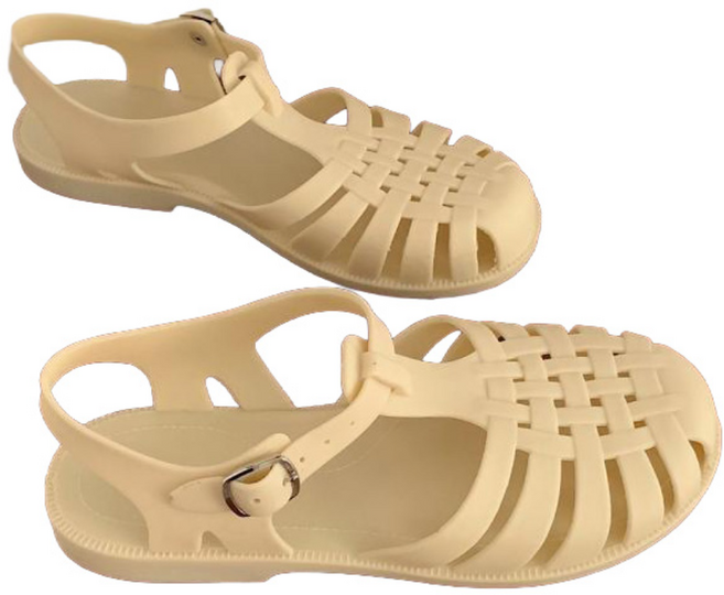 앞막힌 클래식 플랫 발편한 젤리 슈즈 샌들