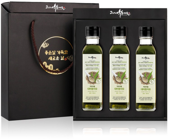 대마종자유 햄프씨드오일3종 선물세트, 1세트