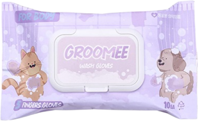 펫트루(PETRUE) 그루미 워시글로브 FOR BODY 반려동물용 전신목욕장갑, 1개, 10개입