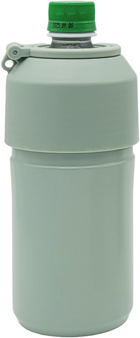 대일리 페트병 쿨러 생수 음료수 맥주캔 소주 아이스 보틀 500ml, 1개, 그린