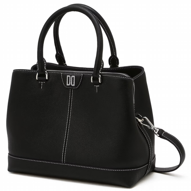 닥스 ACC [선물추천] 블랙 DD로고 소가죽 토트백 M