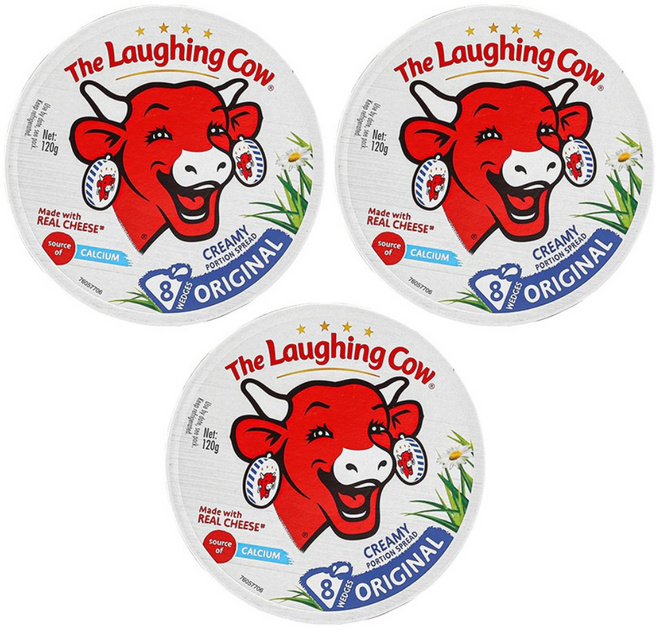 래핑카우 세모포션 오리지널 8P 120g 3개, 3세트