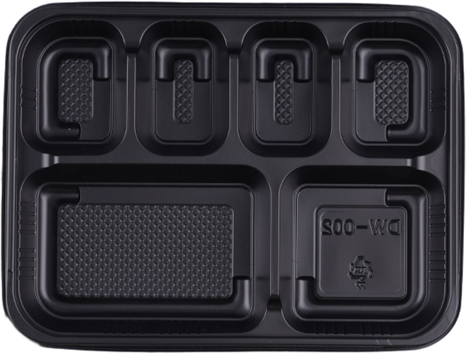 [SK] 도시락용기 6칸 (흑색/DW-002) 200개 세트