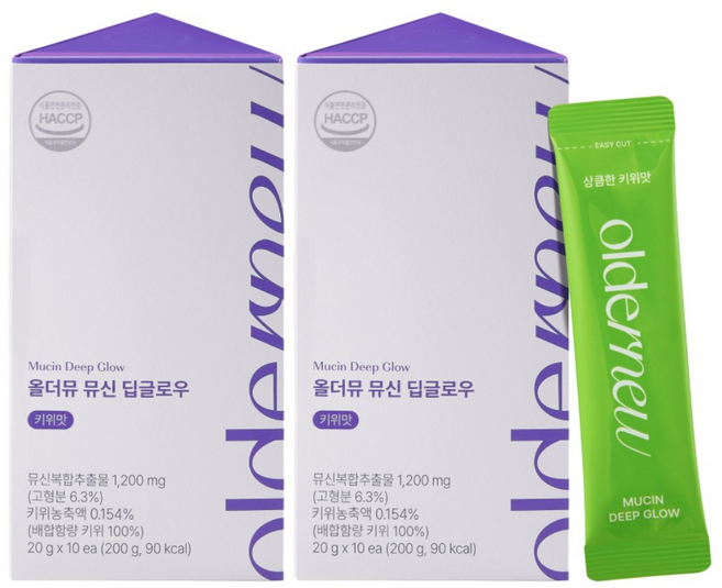 [본사공식몰] 올더뮤 뮤신 딥글로우 키위맛, 10회분, 2박스