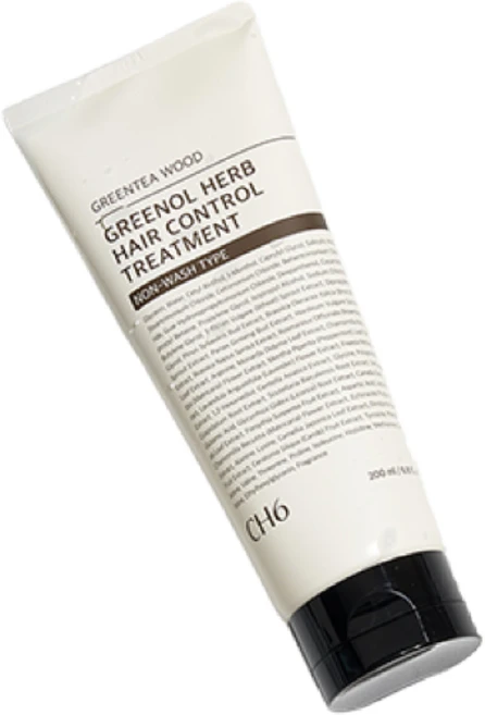 CH6 그리놀 허브 헤어 컨트롤 노워시 트리트먼트 그린티우드향, 200ml, 1개 - 쿠팡